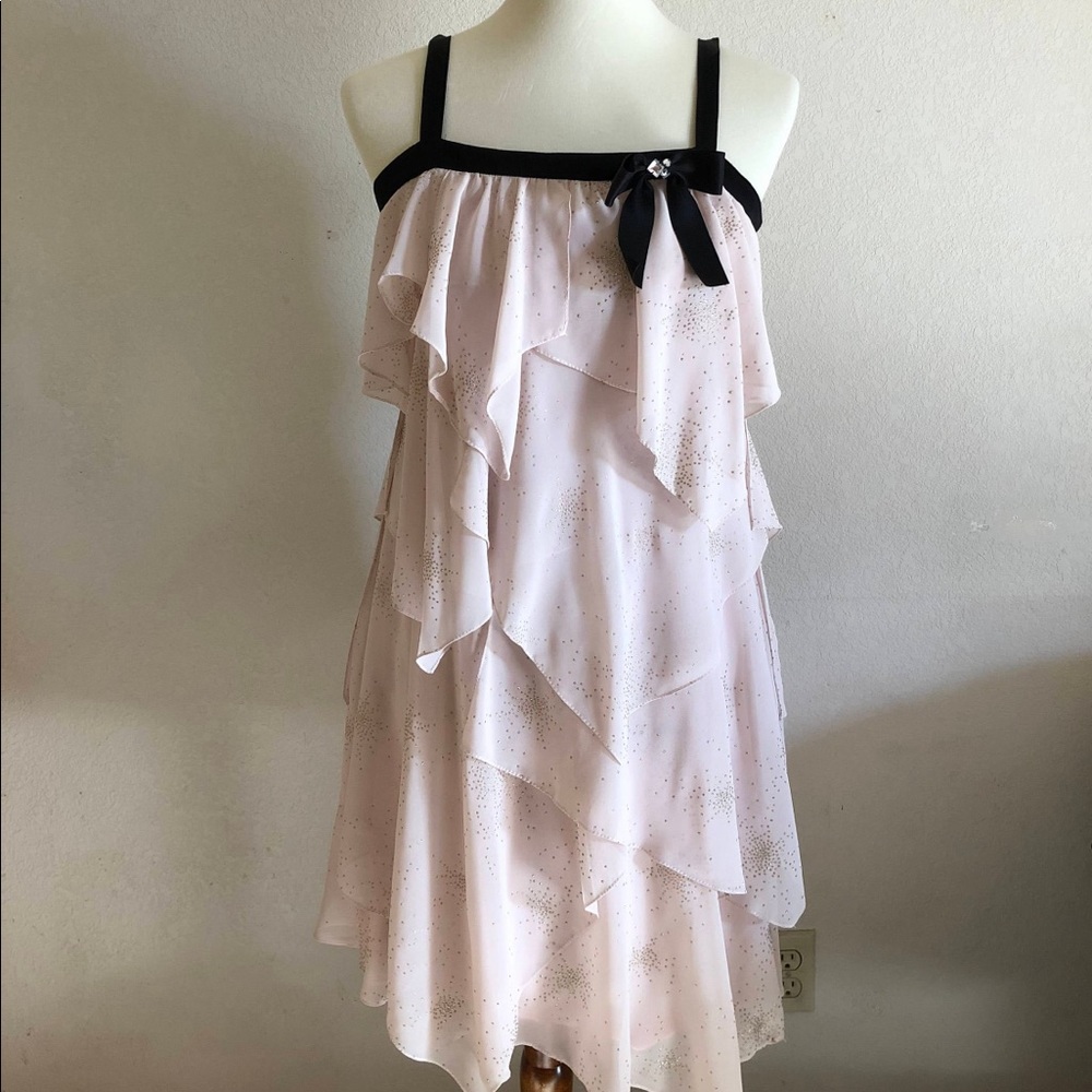 Vintage Japan Layered Tier Pink Dress